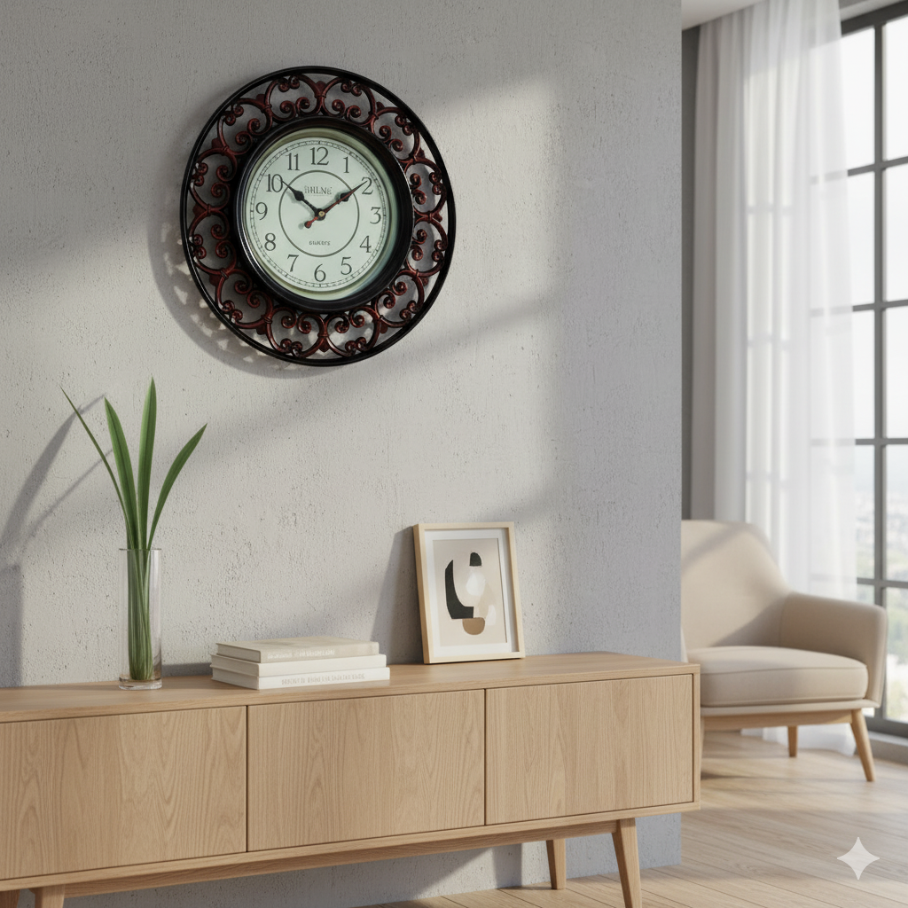 Decorative Wall Clock for Living Room – Elegant Home Decoration