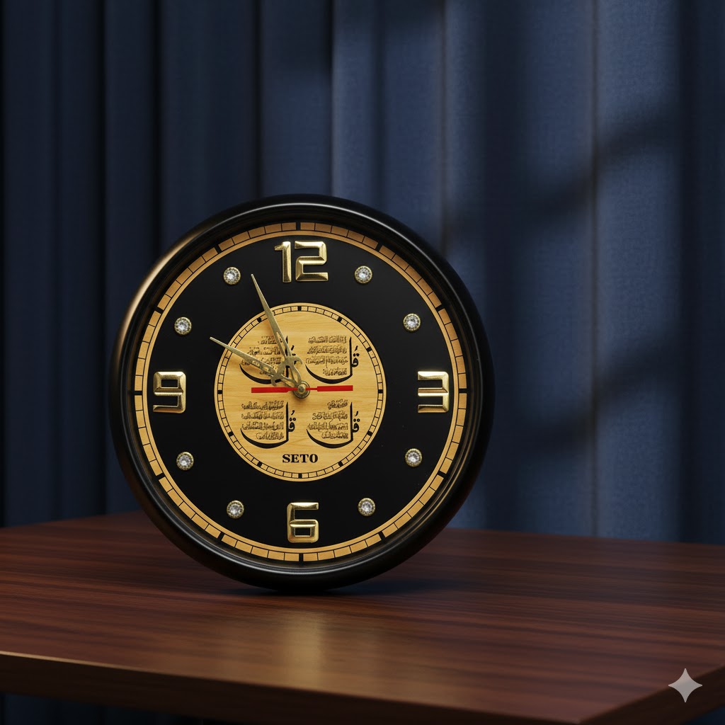 Qul Kareem Wall Clock: Simple & Stylish Design✨