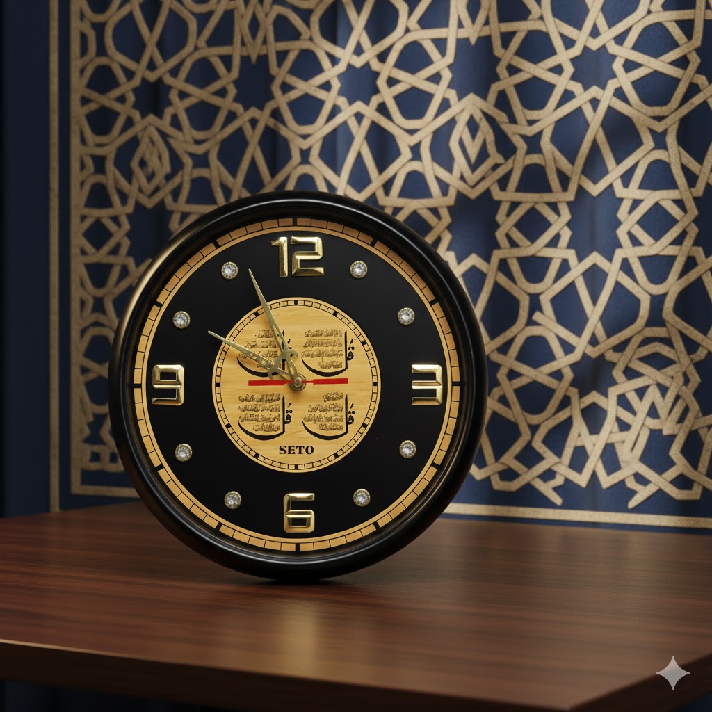 Qul Kareem Wall Clock: Simple & Stylish Design✨